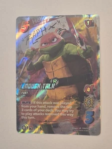 Enough Talk (Ultra Rare) - UniVersus Teenage Mutant Ninja Turtles TMNT01 103/180 - Picture 1 of 3