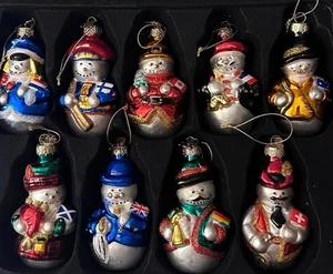 Thomas Pacconi 2003 bandera de país muñecos de nieve adornos todo nuevo * tú eliges - Imagen 1 de 31