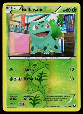 Pokemon Card - Bulbasaur Dark Explorers 1/108 Reverse Holo - Image 1 of 2