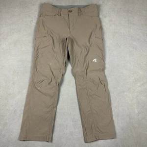 Eddie Bauer First Ascent Guide Pro Pants Mens 33x30 (33x28.5) Brown Hiking Cargo - Picture 1 of 20