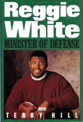 雷吉·怀特签名国防部长硬装HB书包装工老鹰PSA/DNA — 第 1/4 张图片