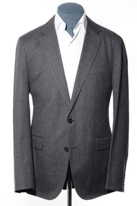 42L Long Slim-Fit J Crew Ludlow Dark-Gray Cotton/Wool Unstructured Blazer Jacket - Picture 1 of 9