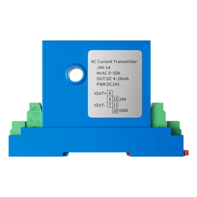 Hall Effect Current Transmitter 0‑200 A 4‑20mA RS485 0‑10V DC24 V Transducer - Image 1 of 4