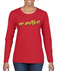Camiseta de manga larga Rest In Peace Wresting Legend Mania Brother para mujer - Imagen 1 de 6