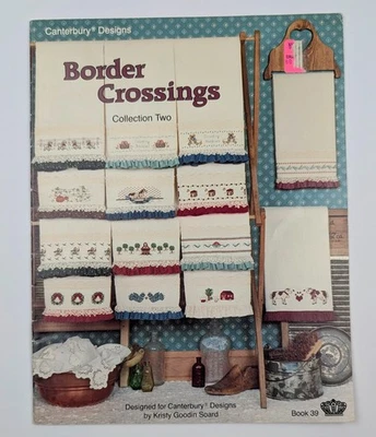 VTG~DIY~ Granny Chic / Millennial -BORDER CROSSING- BK 39- Cross Stitch-1985 - Image 1 of 3