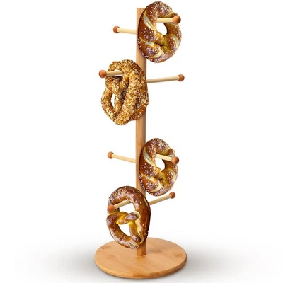 Soporte de pretzel de 1 pieza para bocadillo de bienvenida de boda Pretz en forma de árbol de bambú... Foto 1 de 4