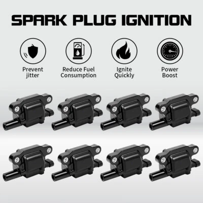 8X Ignition Coil Pack for 2007-2013 CHEVROLET SUBURBAN 1500 2500 /TAHOE UF413 - Image 1 of 4
