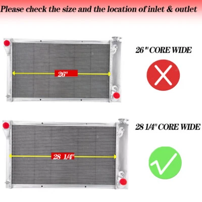 4-Row Radiator w/Shroud Fan For 1967-72 71 Chevrolet C/K C10 C20 C30 GMC Pickup Foto 1 de 4