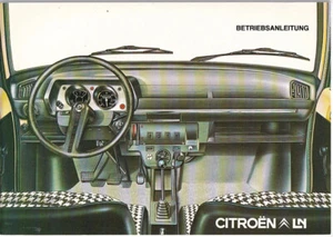CITROEN LN Bedienungsanleitung 1978 Betriebsanleitung Handbuch Bordbuch BA - Picture 1 of 3