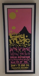 Vintage Silkcreen Concert Poster The Big Mele 1994 NOFX Social Distortion Hawaii - Picture 1 of 5