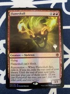 1x FLAMESKULL *PROMO FOIL* MTG AFR MT/NM Planeswalker Stamp EDH COMMANDER - Picture 1 of 8