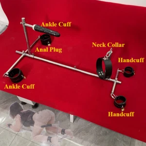 Metall Bein Spreizstange Stecker Fesseln BDSM Rack Möbel Handschellen Fußfesseln - Bild 1 von 24