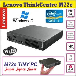 Lenovo ThinkCentre M72e Micro Tiny PC Core i3 @2.6 WLAN 8GB RAM 240GB SSD Win10 - Bild 1 von 5
