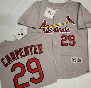1705-1 Majestic St Louis Cardinals CHRIS CARPENTER Baseball Jersey GRAY New - Picture 1 of 1