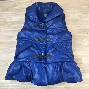 Nautica Girls Navy Quilted Fiber Fill Performance Puffer Vest Size 8 - Picture 1 of 8