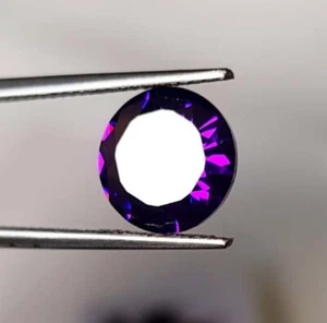 100 % Natural Ring Size Blue Colour Zircon Round Cut Gemstone 10x10x6mm 6Ct - Picture 1 of 8