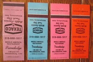 TEXACO GAS STATION MATCHBOOKS: MIDDLE AMERICA TRUCK STOP (WILLIAMSBURG IOWA) F24 - Picture 1 of 1