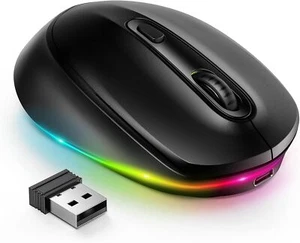 Ratón Inalámbrico - Ratón Iluminado para Laptop, Ratones Inalámbricos Pequeños para Windows, Mac - Imagen 1 de 6