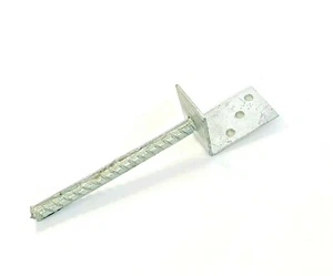 Pfostenträger 80 x 60 x 100 x 200 x 4 / Ø16 mm L-Form, Bohrung 11mm - Bild 1 von 3