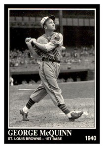 1992 Conlon Collection TSN #391 GEORGE MCQUINN St. Louis Browns ~B4Q