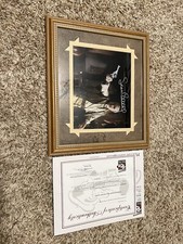 Sean Connery Autographed Picture COA 8x10 Framed James Bond 007