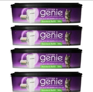 4 Pack Litter Genie Cat Litter Disposal System REFILL CARTRIDGES - Picture 1 of 1