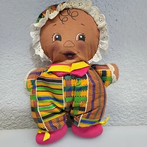 Muñeco de peluche Dashiki africano Playskool niños de color 10" de colección 1993 - Imagen 1 de 10