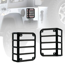 For 2007-2018 Jeep Wrangler Jk Steel Tail Light Guard Cover Protector Trim
