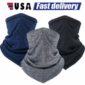 Unisex Windproof Balaclava Neck Gaiter UV Protection Scarf Breathable Face Mask - Picture 1 of 17