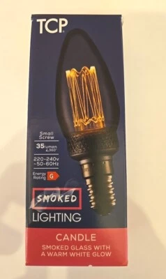 Led Light Bulb Smoked Glass  2W E14 SES Warm White  - Image 1 of 4