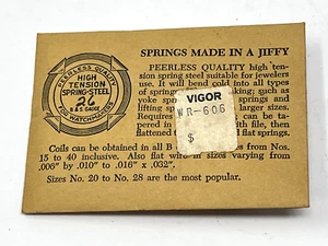 NOS Orologio 26 Calibro Molla Acciaio FILO DI TENSIONE (CM15-8905) - Foto 1 di 3