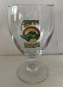 ABITA ANDYGATOR Beer Glass GATOR LOGO Small Pedestal BREWERY LOUISIANA - Picture 1 of 1