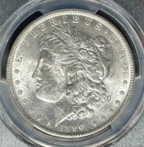Dólar de plata Morgan 1890-O-PCGS MS 61 VAM 10 "COMETA" ~HERMOSA MONEDA~ ~REF#7656 - Imagen 1 de 4