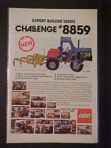 ALT SELTEN ~ LEGO SPIELZEUG ~ BAUSET #8859 SPIELZEUG TRAKTOR MODELL AD VINTAGE ORIGINAL 1982 - Bild 1 von 4
