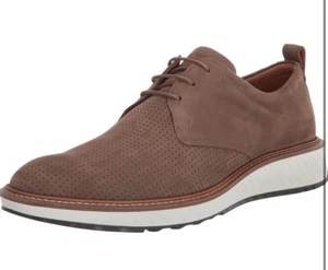ECCO ST.1 Hybrid Perf. Plain Toe Derby Leather Men Shoes - EU41/US7 7.5 - Picture 1 of 11