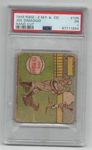 Joe Dimaggio R302-2 1949 #105 PSA 1 pobre auténtico - Imagen 1 de 2
