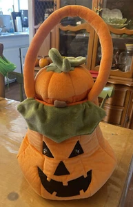 Bolso de felpa Halloween Jack O'Linterna 17' buen estado - Imagen 1 de 9