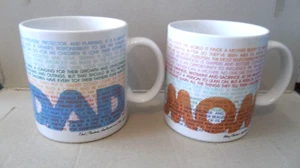Mom & Dad, Barbara Smallwood Glenn Taylor Toscany Collection Kaffeebecher, VINTAGE - Bild 1 von 5