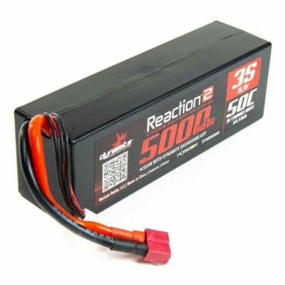 Dynamite Reaction 2.0 11.1V 5000mAh 50C 3S Hardcase LiPo RC Battery Deans Ultra - Image 1 of 2