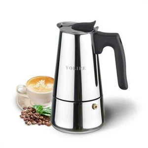 YOLIFE Stovetop Espresso Coffee Maker,Stainless Steel Italian Moka Pot for... - Picture 1 of 7