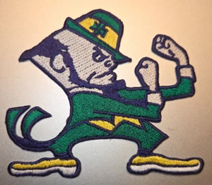 NOTRE DAME FIGHTING IRISH IRON ON PATCH 3.5" X 3" FAST FREE SHIPPING W/ TRACKING - Picture 1 of 1