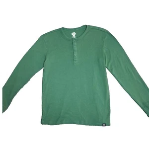 Camisa Pepper Foster Henley Para Hombres M Verde Algodón Pullover Peso Informal Deporte - Imagen 1 de 8