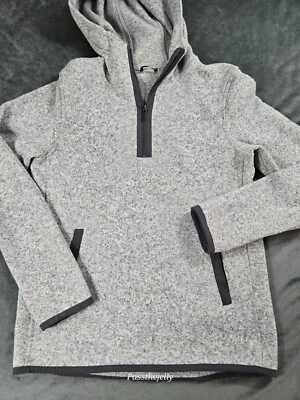 Lululemon Sudadera con Capucha Mujer 6 Gimnasio Yoga 1/4 Cremallera Polar Pullover Gris Chaqueta Texturizada Foto 1 de 4