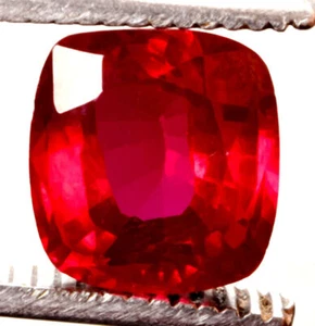 12.60 Cts. Natural Mozambique Red Ruby Cushion Shape Certified Gemstone - Picture 1 of 4
