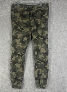 Southpole Junior Pants Boys XL Camouflage Camo Joggers Elastic Waist Green Youth - Picture 1 of 9