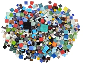 Mosaiksteine Posten 3 kg bunt Mix Glas Dekoration Basteln Mosaik Diy Geschenk - Bild 1 von 6