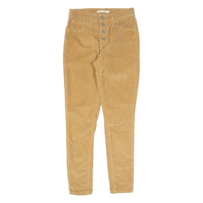 Pantalón de pana para mujer LEVI'S 721 tiro alto marrón ajustado W25 L28 Foto 1 de 4