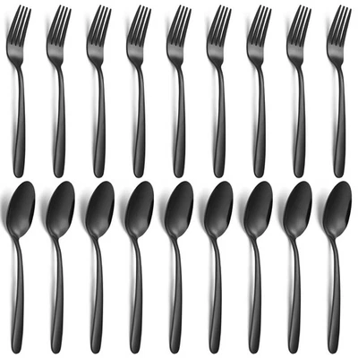 Juego de 24 cubiertos de acero inoxidable Unokit: tenedores, cucharas y cubiertos cubiertos cubiertos Foto 1 de 4