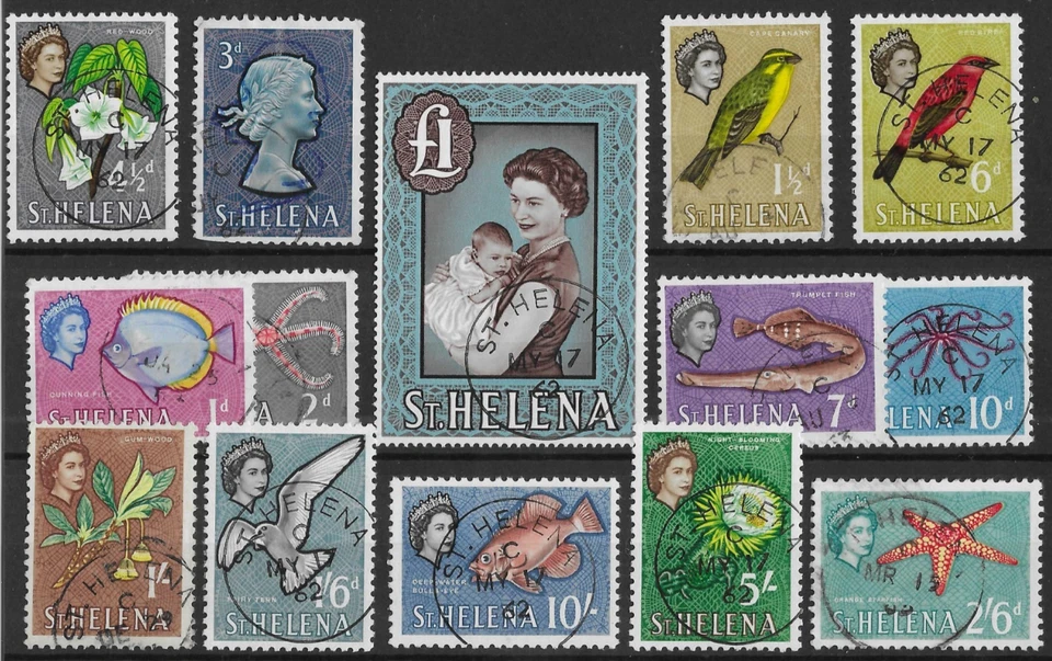 St Helena 1961 Pictorial Set SG178-189 Fine Used Cat£50 Foto 1 de 1