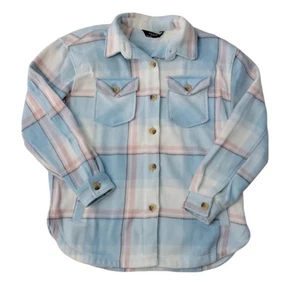 Member's Mark Girl's Button Closure Fleece Sherpa Lined Shacket - Picture 1 of 9
